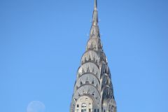 36 New York City Roosevelt Island Franklin D Roosevelt Four Freedoms Park View To The Moon Next To The Chrysler Building.jpg